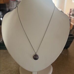 Dior Silver Charm Necklace